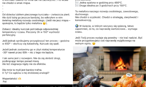 Kurczakowy rozwój osobisty, czyli o zrzynaniu trocin