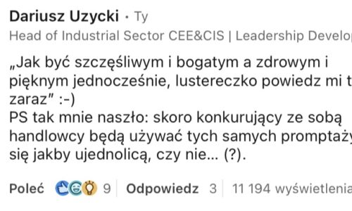 Twardy dowód mocy komentowania w LinkedIn
